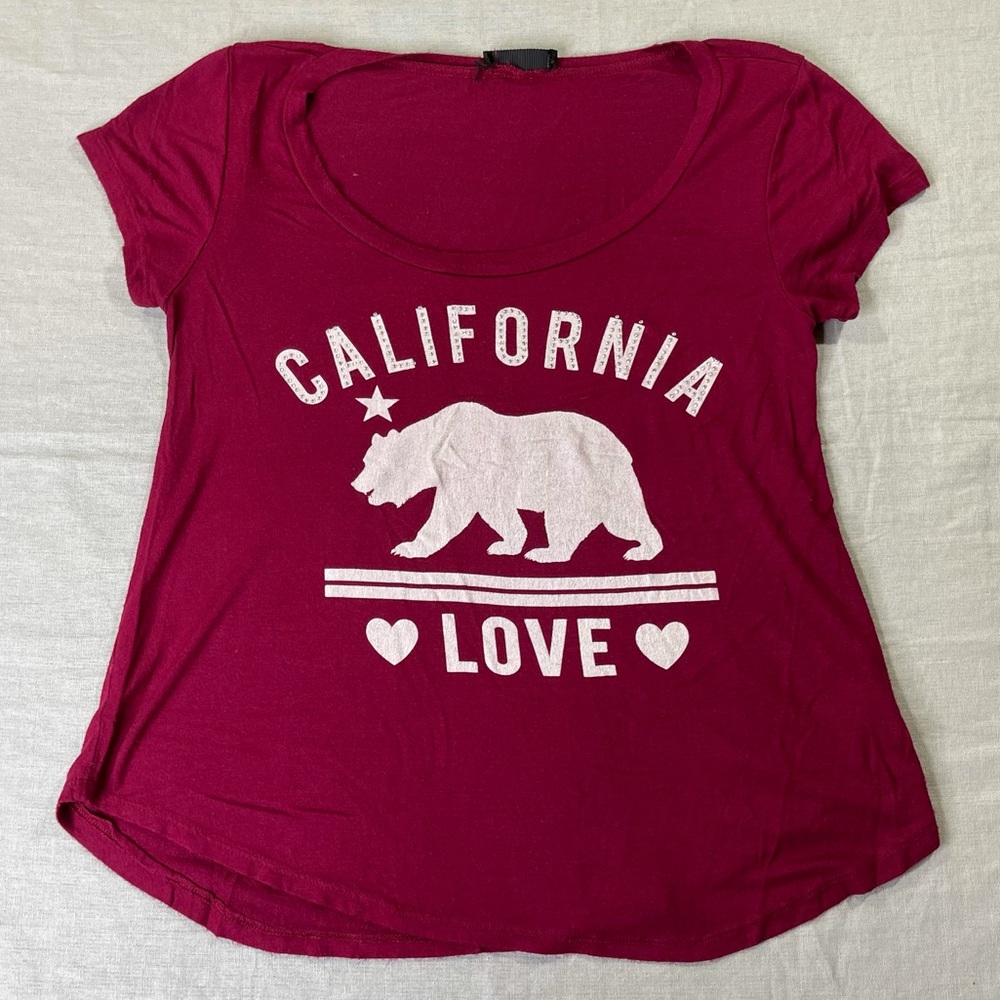 love J Graphic Diamond Tee California Love Red